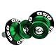 MotHeartCNC M10 Paddock-Ständer Bobbins für Vulcan S 650 (VN650) 2015-2024 Motorrad Bobbins Spulen für den Paddock-Ständer Motorrad Motorrad Bobbins Zubehör (Grün)