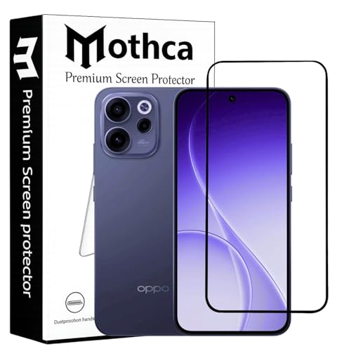 Image of Mothca Advanced Tempered Glass Screen Protector Compatible for Oppo Reno 15c with Edge to Edge Coverage - Case Friendly, Anti-Scratch & Bubble-Free Installation Kit