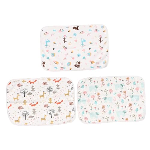 ibasenice 3個 尿パッド マットレスパッド おむつ替えパッド おむつクッション 便器パッド ベビーアクセサリー 新生児便器マット ベビースリープパッド 着替えマット コットン