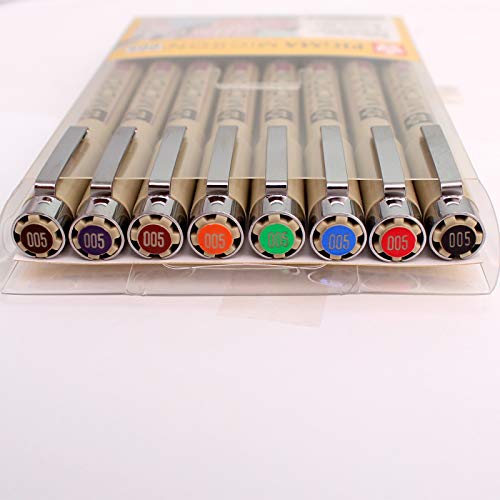 Sakura Pigma Micron Fineliners Pen Color Surtido x8 miniatura 2