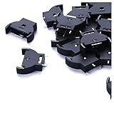 Uxcell 10 Pieces Plastic Shell CR2032 Button Cell Battery Sockets Holder Case Black