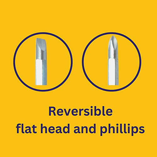 Screwdriver (3 Pcs) 2 In 1 Adjustable Length, Reversible Dual End American Flag Screwdrivers Sets, Tip Slotted, Tip Phillips Standard Length, 6Mm Magnetic Tip, Short Drivers, Industrial Strength (3) #TOP5