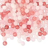 【Set Valore】Riceverai un set valore di 300 pcs perline per bigiotteria fai da te, incluse 100 pcs perline di ciascuno dei tre colori: Giada Bianca, Pesca e Rosa Fresco. La vasta selezione di perline per collane non solo soddisfa diverse esigenze creative, ma offre anche ricche possibilità di abbinamento di colori.