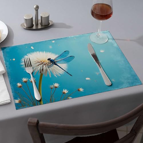 Set de table fraise lavable et resistant pour eviter les taches sur la table