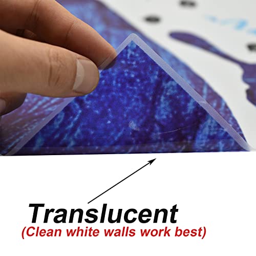 Vinilo decorativo Maydahui azul mariposa con texto 24x30 pulg miniatura 6