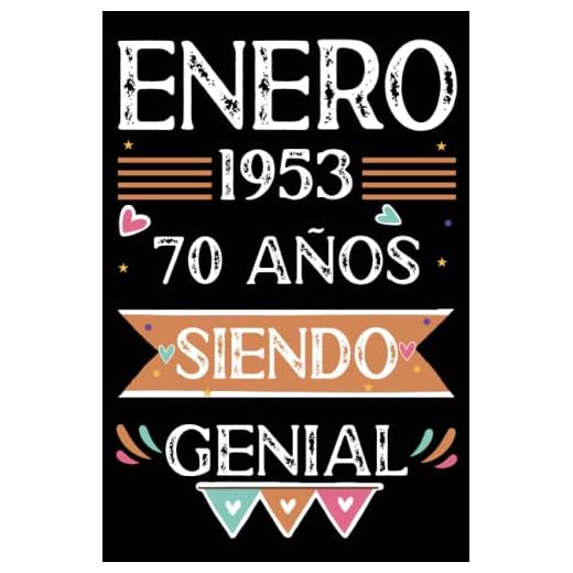 CUADERNO, Enero 1953, 70 Años Siendo Genial: Libro de visitas, cuaderno, 110 páginas de felicitaciones, idea de regalo, regalo Para la esposa, novia, mujer, La madre