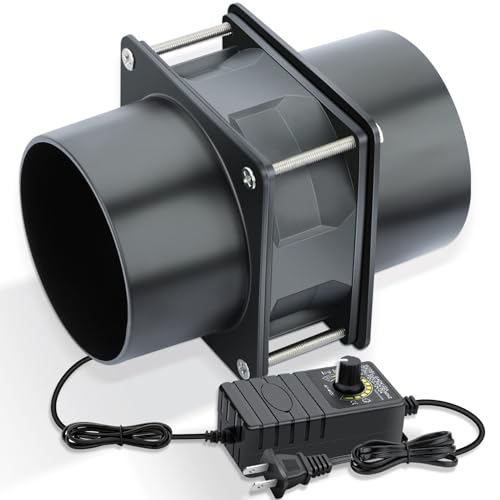Wathai 80mm 12V DC Axial Exhaust Fan with Adapter