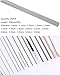 304 Stainless Steel Spring Wire, 50cm Lengh Straight Steeless Steel Spring Wire, for Industrial and Domestic, Diameter 1mm-5mm, 20Pcs(1.1mm)