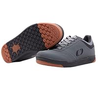 O’NEAL | Mountainbike-Schuhe | MTB Downhill Freeride | Vegan | Ultimatives Gleichgewicht zwischen Grip und Fußpositionierung, atmungsaktiv | Pumps Flat V.22 Shoe | Erwachsene | Grau Schwarz | Größe 44