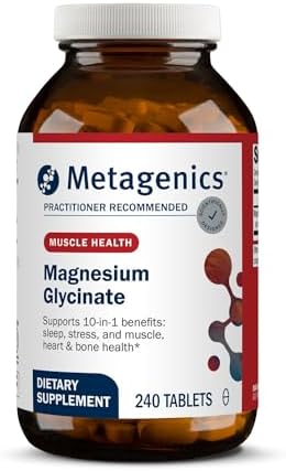 Metagenics Magnesium Glycinate 100mg-Highly Absorbable Magnesium ...