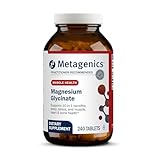 Metagenics Magnesium Glycinate 100mg-Highly Absorbable Magnesium Supplement for Sleep, Stress Relief & Muscle Relaxation - Bone, Heart & Nerve Health-Non-GMO, Gluten-Free-240 Tablets