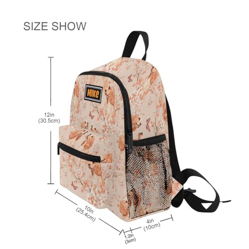 Custom Kids Backpack Add Name Here Made Personalized Boy's Girl's Waterproof Outdoor Backpack Aesthetic Cocker Spaniel Dogs Blush2