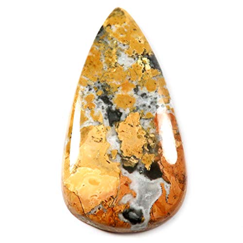 Jaspe Maligano cabochon poire à porter en pendentif élégant lors de vos soirées