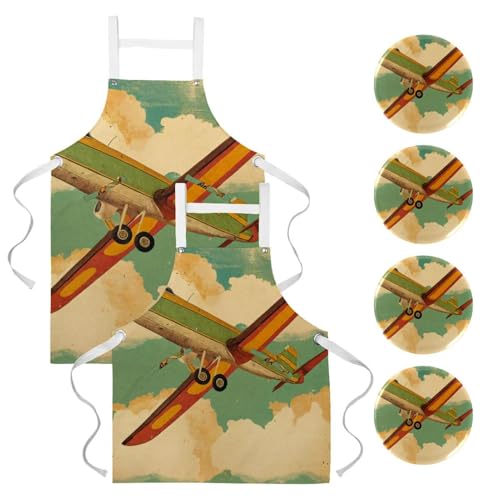 Tablier de restaurant bistrot bar lot de 2 tabliers de cuisine