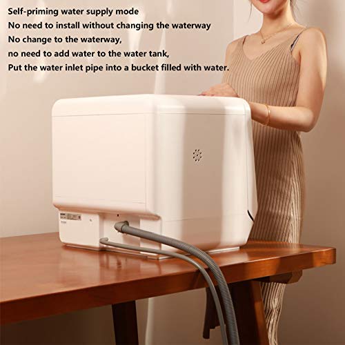 Tafelmodel Vaatwasser 6 Couverts, Home Vrijstaande Vaatwasser Energiezuinig Compacte Vaatwasser Installatie Vrij Aanraakbediening Met Uitgestelde Start, Schoon, Droog En Opslag 440 * 413 * 424 MM - Afbeelding 8