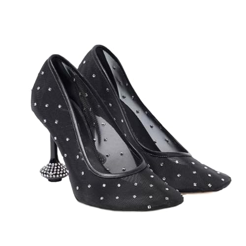 Talons hauts élégants et chaussures confortables à strass pour dîner