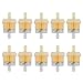 lxxiulirzeu 1 / 10pcs Moto Essence Essence Essence Essence Huile Filtre à Huile vélo Scooter gaz à gaz Vapeur Moto VTT Dirt Kart Carburant pour Scooter (Color : 10pcs)