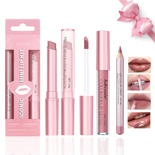 Desing Wish 3 Piezas Pintalabios Permanente Perfilador Labios Rosa Brillo Barra de Labios Labiales Mate Larga Duracion Labial Delineador Labios Lip Tint Lip Liner Mujer Regalo Maquillaje Kit Desing Wish 3 Piezas Pintalabios Permanente Perfilador Labios Rosa Brillo Barra de Labios Labiales Mate Larga Duracion Labial Delineador Labios Lip Tint Lip Liner Mujer Regalo Maquillaje Kit