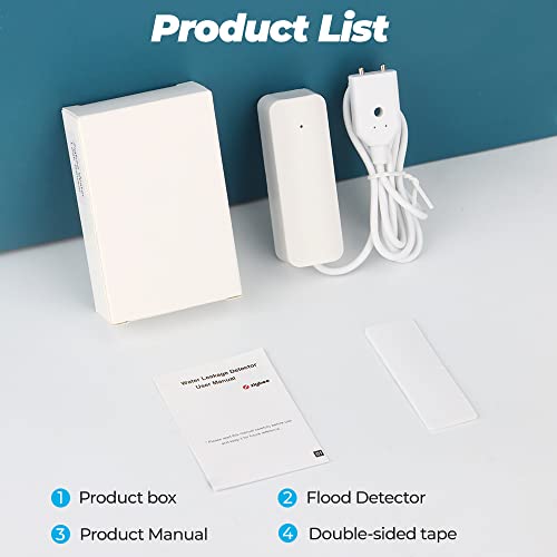 Yuventoo de vazamento de água ZigBee Sensor inteligente de água APP Controle Dados históricos Monito