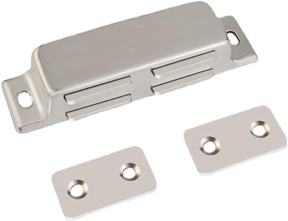 Stainless Steel Cabinet Catch Heavy Duty Magnetic Door Latch for Kitchen Bathroom Marine Use, Strong Cupboard Magnet Closure with Mounting Hardware