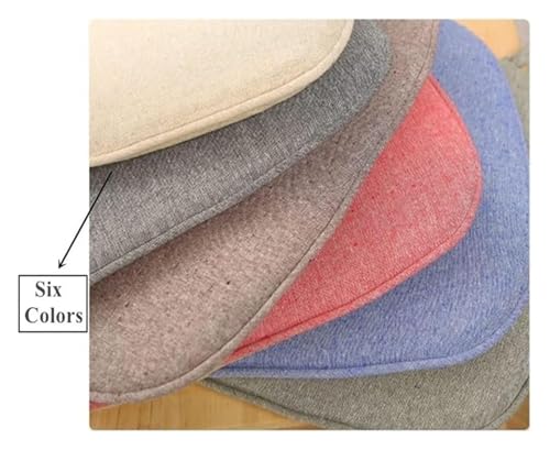 Coussins de siège avec sangles en U format 41x43cm lot de 6 pièces couleur café