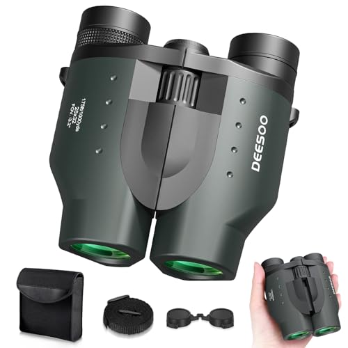 25x32 Compact Binoculars for Bird Watching - High Powered Lightweight Binocular for Adults Kids - 4.9ft Close Focus with Carrying Case for Backyard, Cruise Ship & Concerts