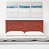 Glenwillow Home Campagne Wood Panel Headboard in Cherry - Queen Size