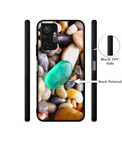 Image of Sea Stones Design Premium 2D Printed Metal Back Case Cover for Mi Redmi Note 10 Pro 4G / Note 10 Pro Max 4G