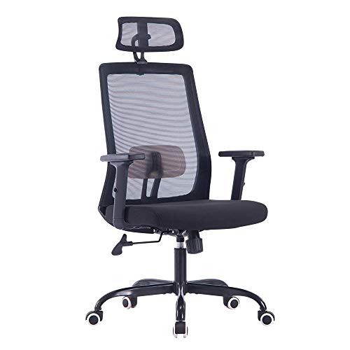 Sidanli Ergonomic Office Chair, High Back Mesh Desk Chair, Black Computer Chair for Office.