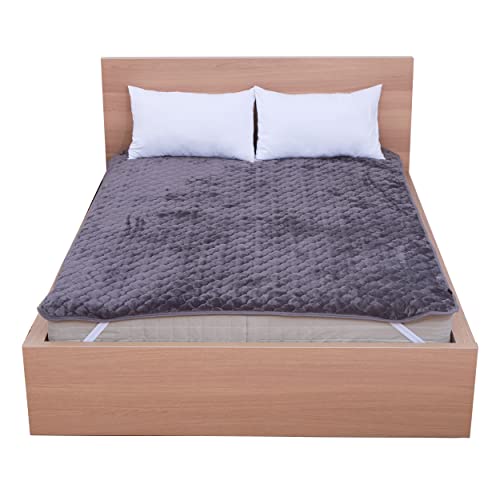 あったか フランネル 敷きパッド 冬 暖かい 洗える 秋冬用 しきパッド 肌触り良い 吸汗 速乾 蓄熱わた入り 厚手 ふんわり 静電気防止 四隅ゴムバンド付き なめらか やわらか 極暖 マイクロファイバー