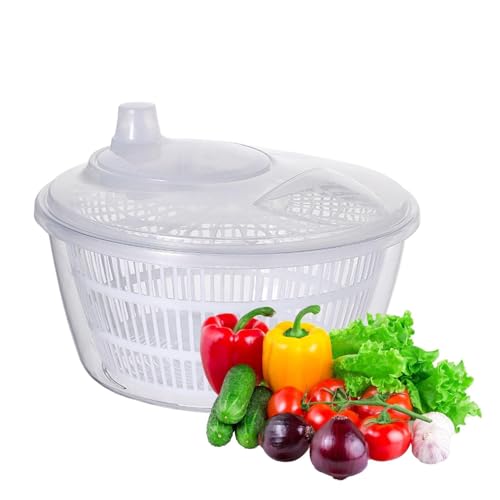 Centrifuga per rondella di frutta - Ciotola per scolare la pasta, rotatore per lavatrice per frutta | Centrifuga per insalata con setaccio drenante portatile con rotazione rapida, colino da cucina con