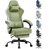 GTRACING ゲーミングチェア ファブリック デスクチェア オットマン 椅子 イス テレワーク 【ポケットコイル採用】 腰痛対策 pcチェア 蒸れない ソファーの座り心地 【安心の非再生ウレタン採用】『ダイア調に蝶の刺繍のデザイン』LR002新シリーズ