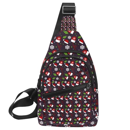 Bolsa bandolera de hombro con diseño multicolor y tamaño compacto de 30x18 cm
