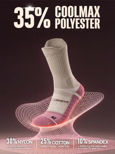 Image of Coolmax Running Socks for Women Stay Dry Cloud Cushioned Compression