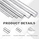 QUARKZMAN 5 Stück Aluminium Rundstab 8mm x 300mm 6061 Aluminium Stange Massivmetall Drehbank Stab Lager für DIY Bastelmodellauto (Silberton)