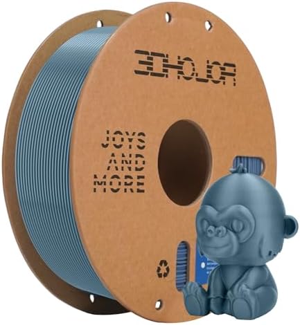 3DHoJor PLA Filament 1.75mm Hellgrau 3D Drucker Filament ±0,02mm, 1KG/Spule | 1kg 3D Drucker Filament PLA, ultraschnelle Filament 3d Druckmaterialien, Vakuumverpackung,für FDM 3D D