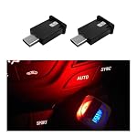 Sylvil – Sylvil 2 Stück USB Typ C LED-Umgebungslicht, 8 Farben, RGB d