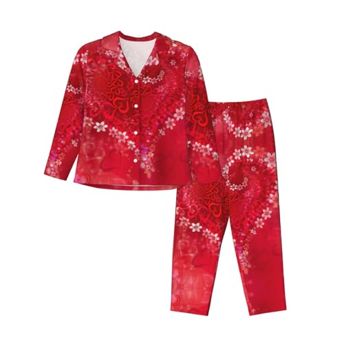 Pyjama femme Saint-Valentin : le cadeau romantique aux motifs cœurs et fleurs