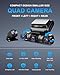 PRUVEEO 360 Degree View 4 Channel Dash Cam Front and Rear Inside Left Right, Dash Camera for Cars, Built-in GPS WiFi Night Vision, 24/7 Recording Parking Mode Monitor, Free 128G Card