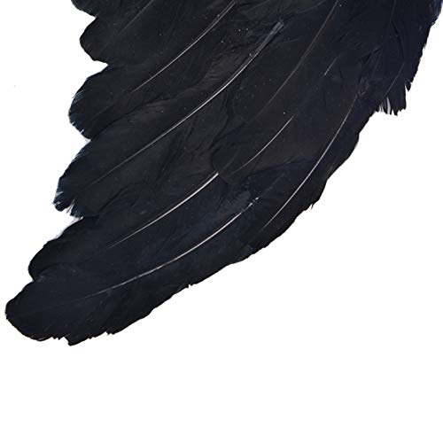 Feather Angel Wings Christmas Halloween Fancy Dress Costume Hen Night Party (45*35Cm, Black) #TOP5