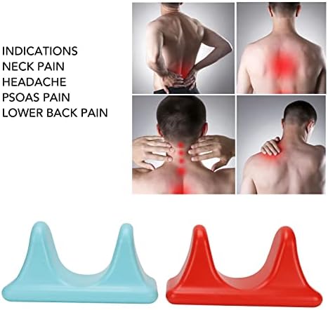 Psoas Muscle Release Tool, Accurate Press Portable Psoas Massager Set Deep Tissue for Lower Back (Red Blue)