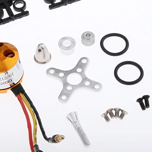 LEIPUPA RC Model Airplane Aircraft Upgrade Parts, A2212 2200KV Brushless Motor, 30A ESC, Propeller and Bag of Fitting