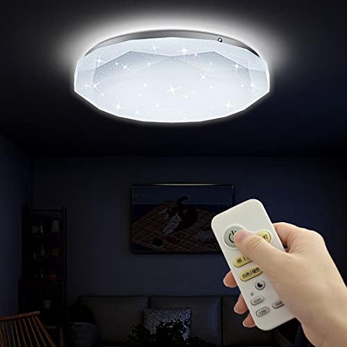 Amazon | LED シーリングライト 星空効果 35W 6~8畳 白色 電球色 