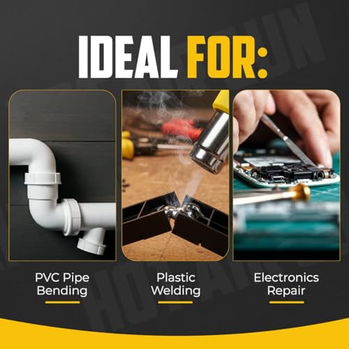 Image of Jon Bhandari Tools Hot Air Gun 2500W | Electronically Controlled Heat Gun | 60C - 600C | Paint & Sticker Removal, Shrink Wrapping, PVC Bending, Plastic Welding & Electronics Repair | Industrial Use