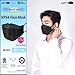 (Pack of 10) Black Disposable KF-94 Face Mask, 4-Layer Filters, Made in Korea, Nose Mouth Covering Dust Mask (individual Packed)(Black Color)