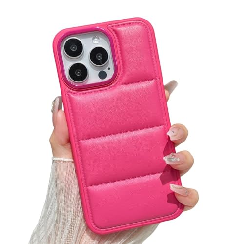 Coque antichoc iPhone 14 Pro Max motif doudoune rose