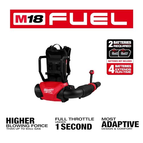 for Milwaukee 3009-20 M18 for FUEL 18V Dual Battery Backpack Blower - Bare Tool