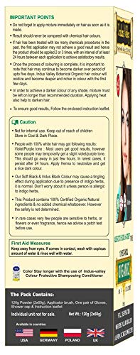 100% Organic, 100% Chemical Free, 100% Botanical Herbal Hair Dye Colour Blonde For Initial/First Few Greys (Does Not Lighten Hair From A Dark To Lighter Colour) Pure Natural Herbal For Men & Women No Ppd, No Ammonia, No Peroxide And No Heavy Metals Whatsoever By Indus Valley - 3