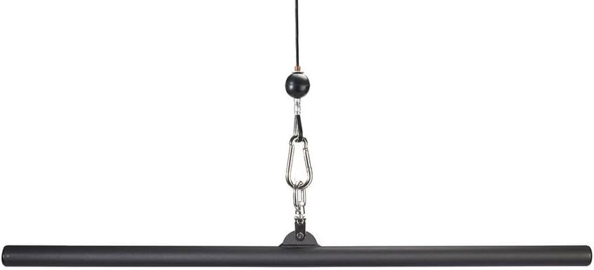 48" STRAIGHT LAT BAR Fat Grip 1-3/4" the Best Lateral Pulldown Bar - Lat Pull Bar for Cable Back Workouts - Lat Pull Down Bar Extreme!
