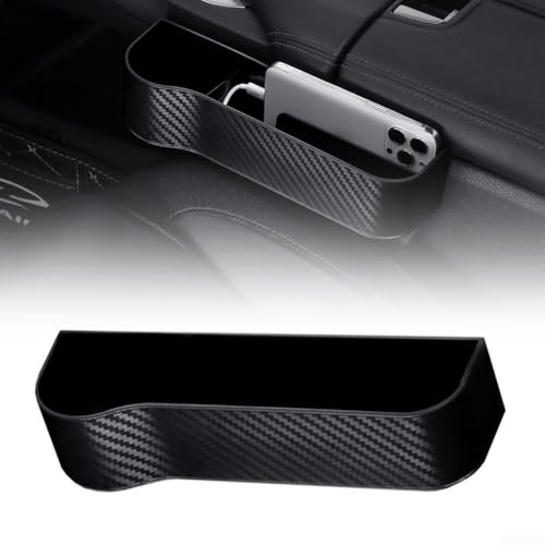 Solución de almacenamiento de asiento de coche fácil de usar, ayuda a mantener tu coche limpio y ordenado (asiento de conducción negro)
